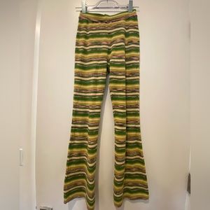 Urban Outfitters Multi-Colored Ribbed “Sweater” Pull-On Flare Pants